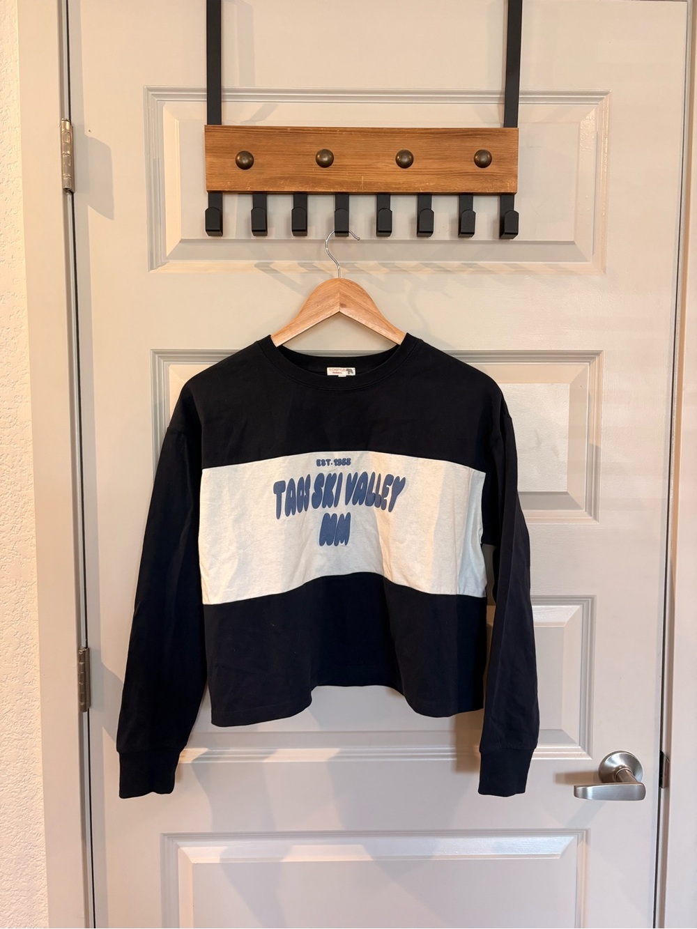 Black & White Kids Long-Sleeve Graphic Top